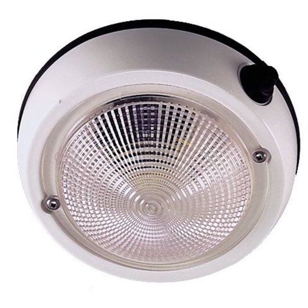 Perko Perko 1253DP2WHT Exterior Surface Mount Dome Light - 5 1253DP2WHT